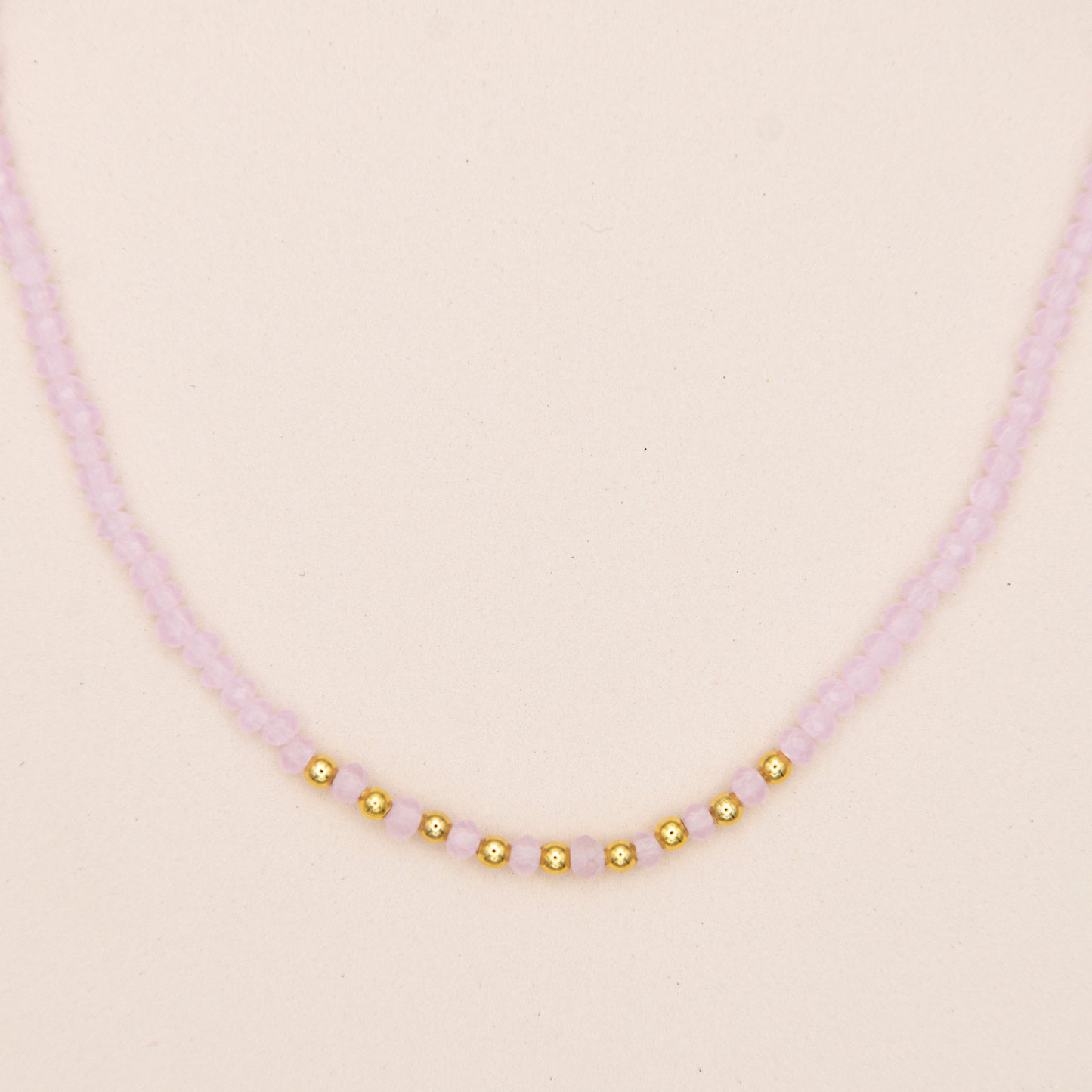 Dainty Pastel Glass Beaded Necklace