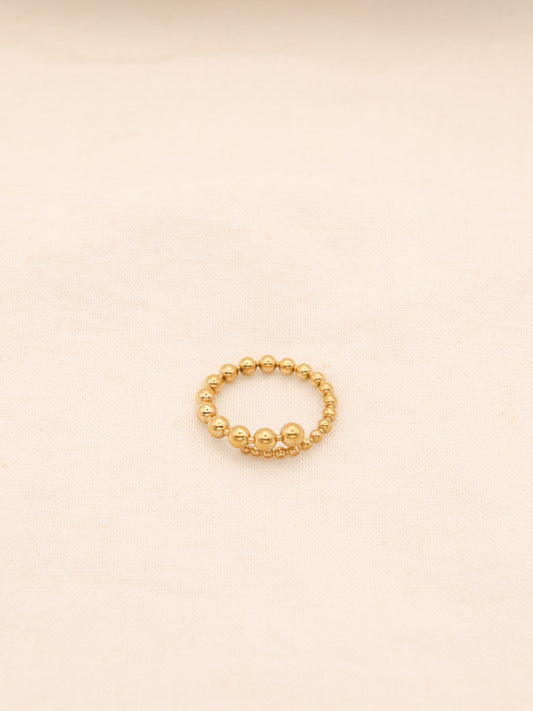 Bead Shaped Spiral Ring