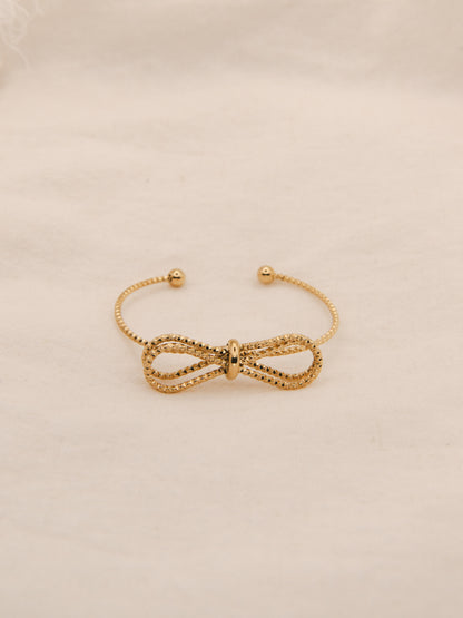 Bow Knot Adjustable Bangle Bracelet