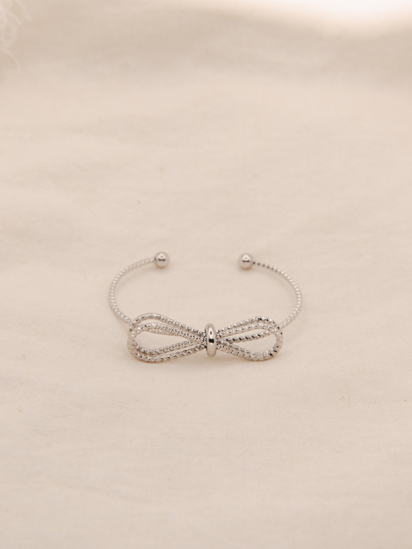 Bow Knot Adjustable Bangle Bracelet