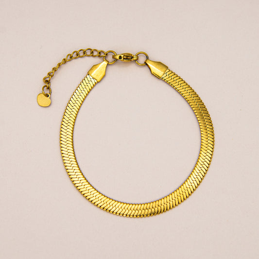 Herringbone Snake Chain Bracelet