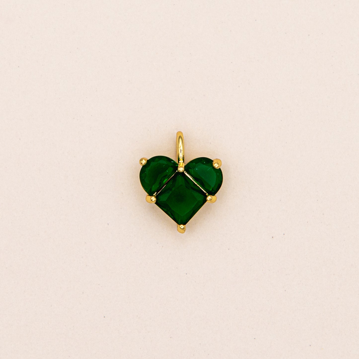 Dainty Heart CZ Charm