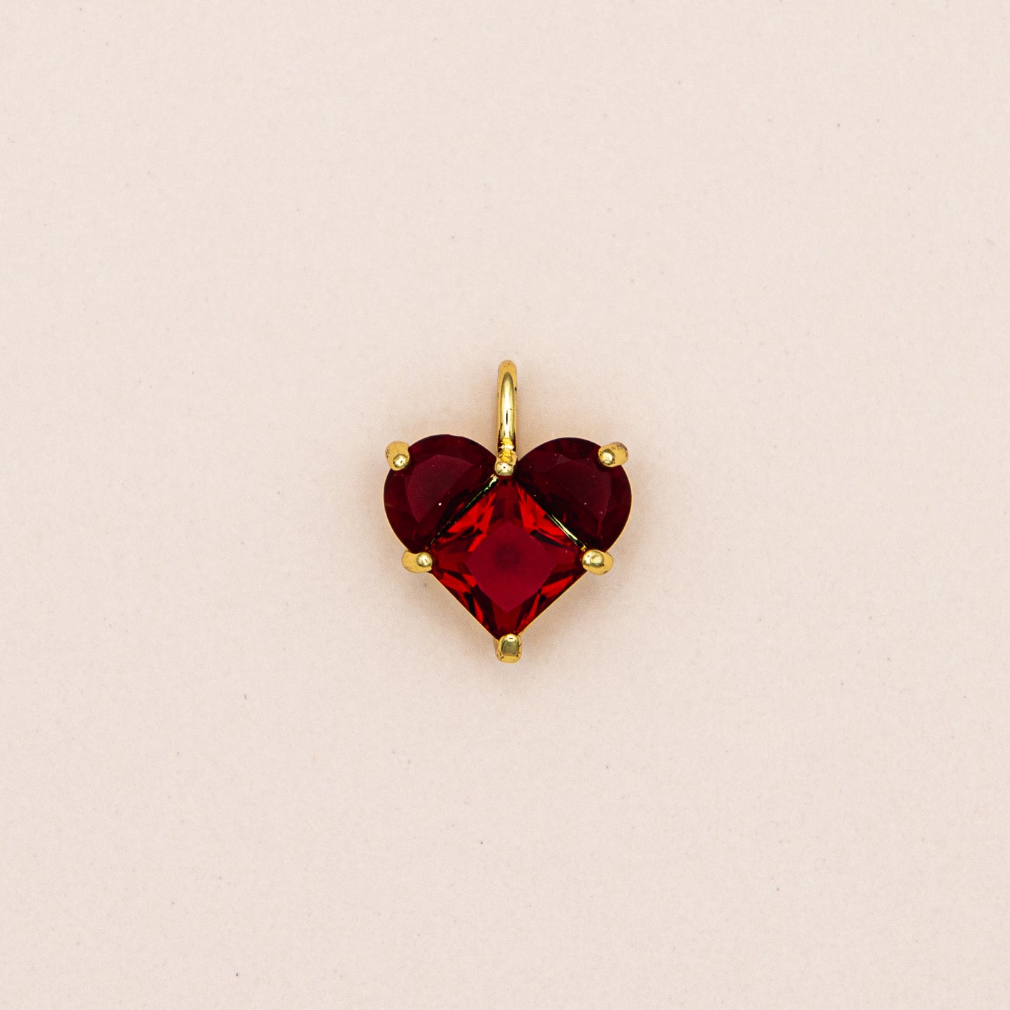 Dainty Heart CZ Charm