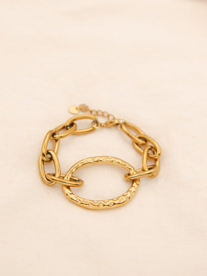 Chunky Oval Bangle Bracelet