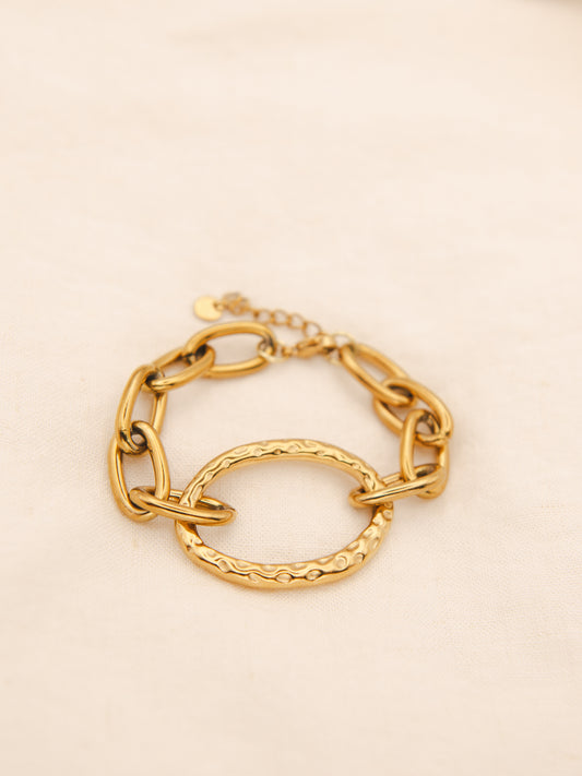 Chunky Oval Bangle Bracelet