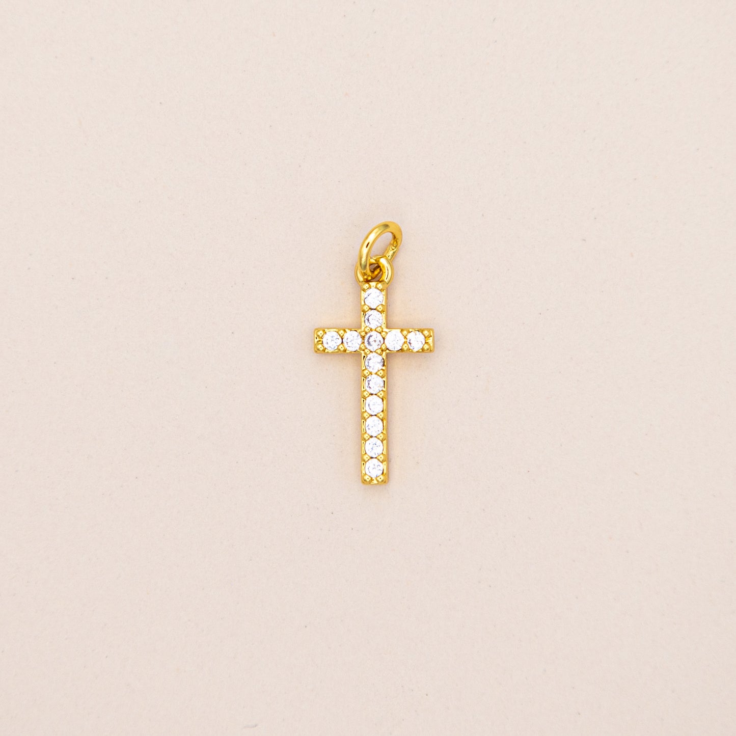 CZ Cross Charm