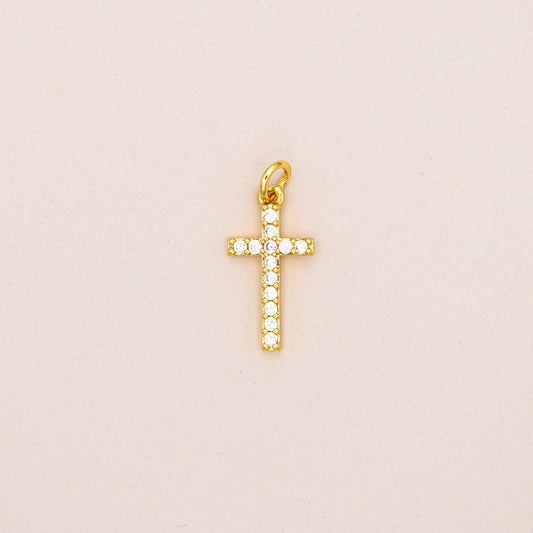 CZ Cross Charm