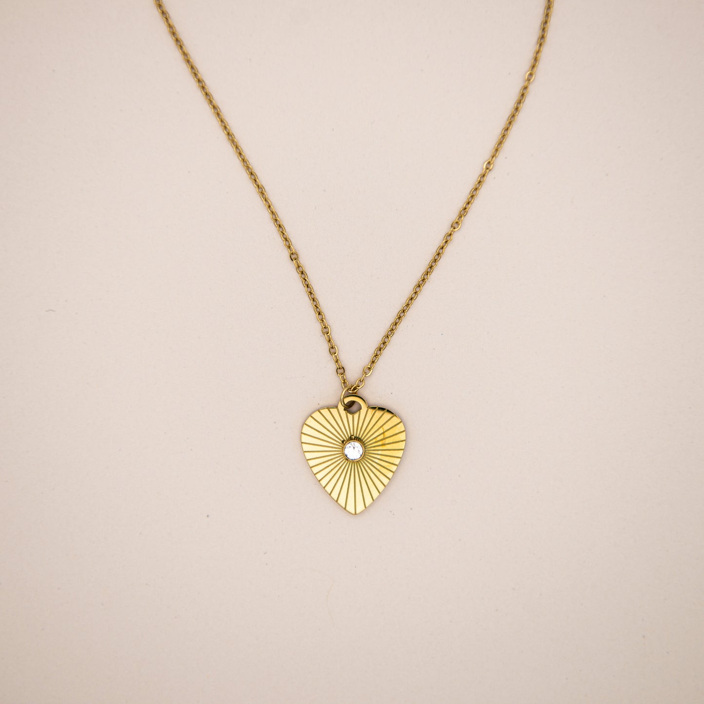 Sunburst Heart Necklace