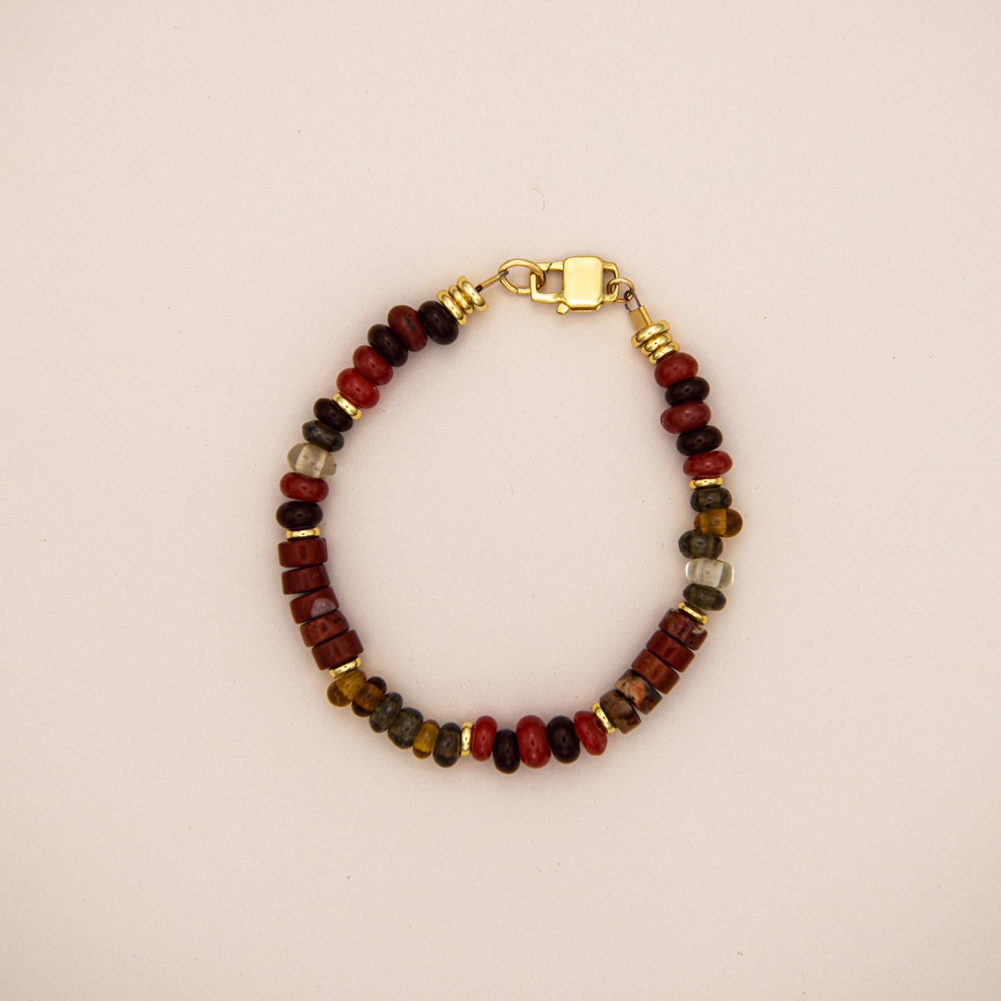 Faded Java Beaded Bracelet