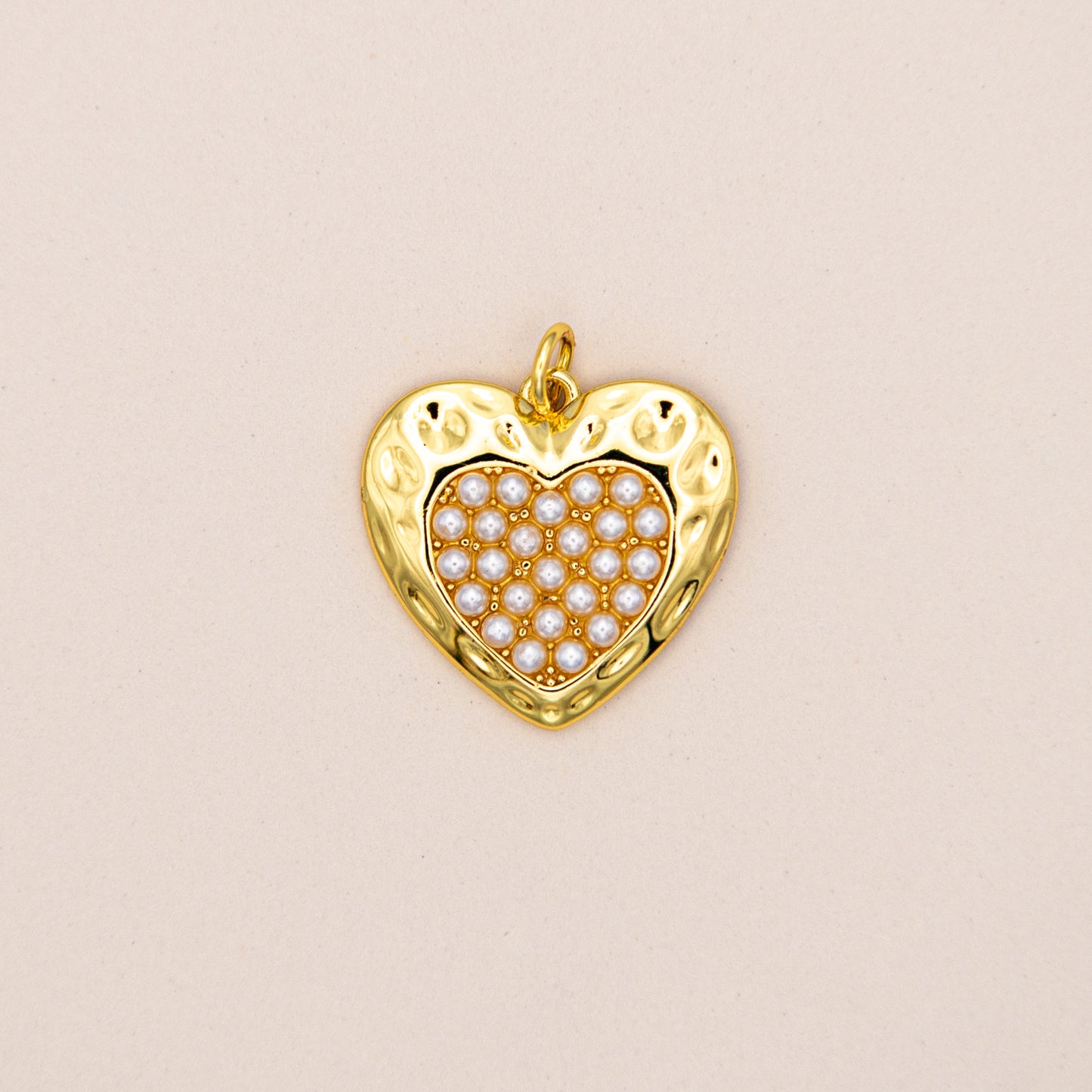 Pearl Gold Heart