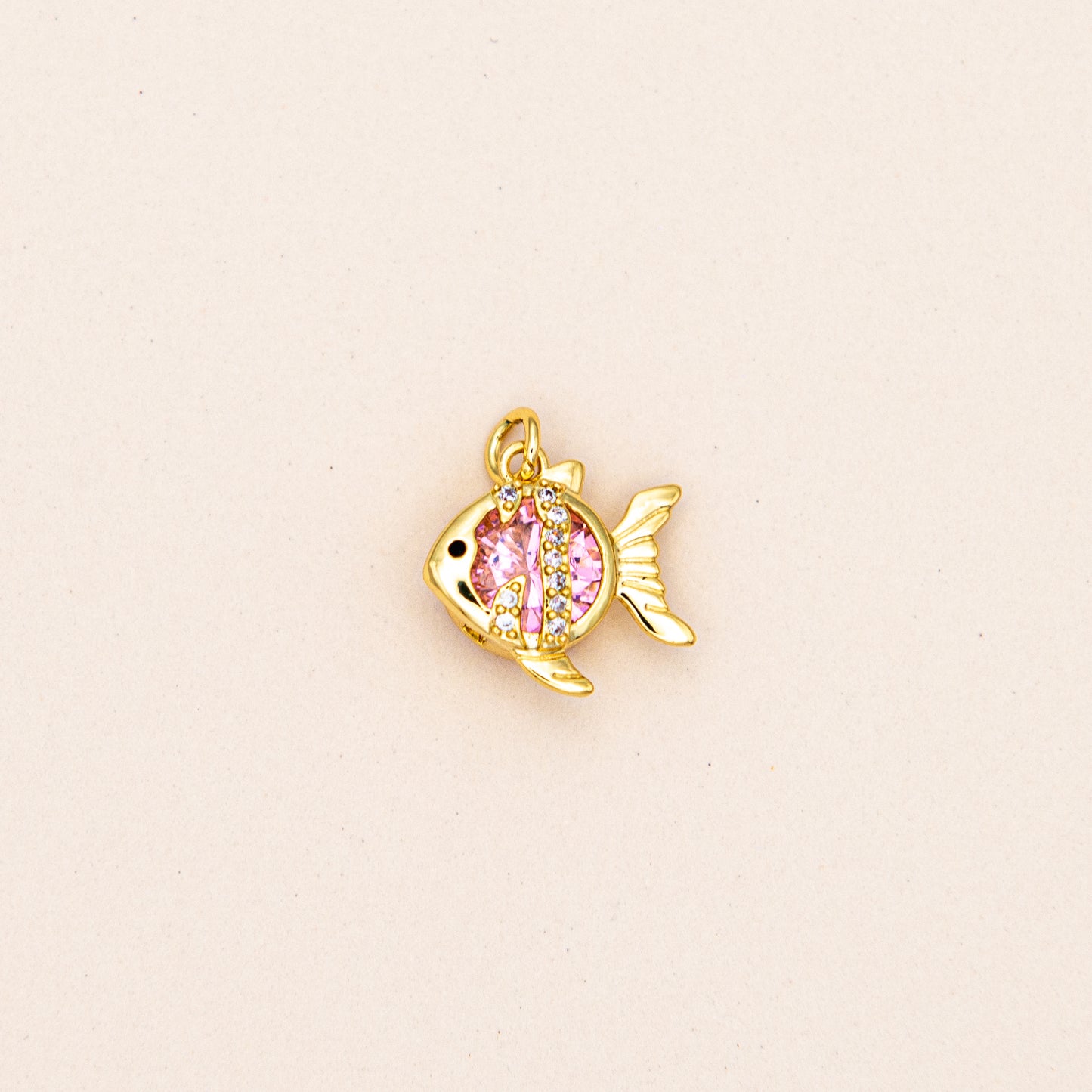 Dainty Crystal Pink Gold Fish