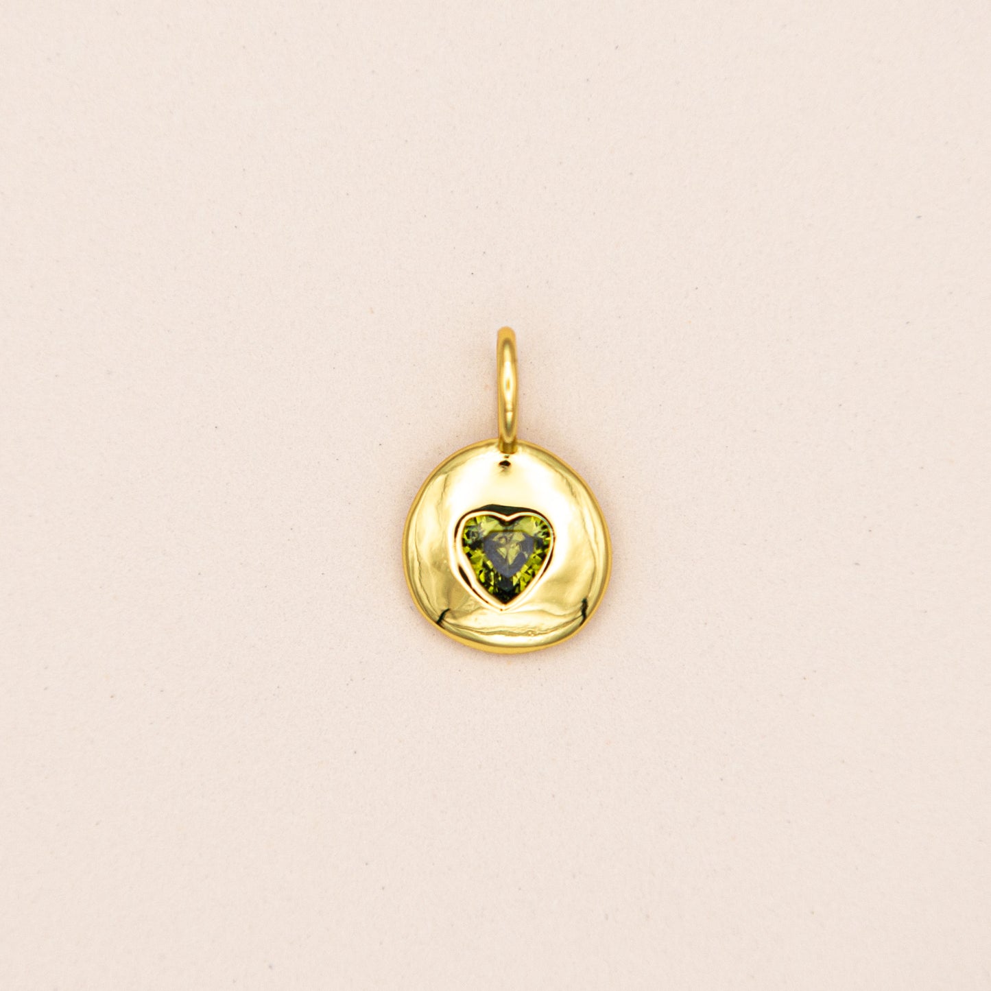 Birthstone Heart Charm