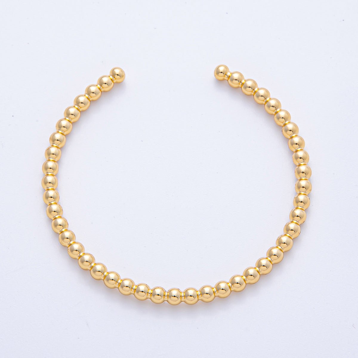 Round Beaded Bubble Cuff