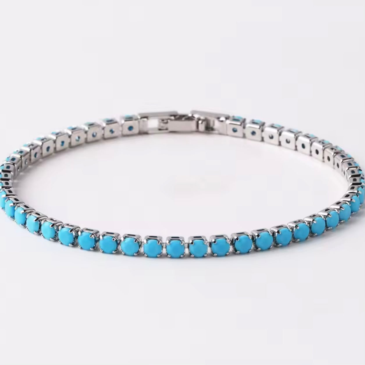 Iced Cubic Zirconia Tennis Bracelet