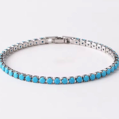 Iced Cubic Zirconia Tennis Bracelet