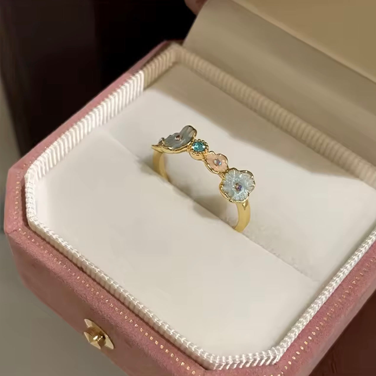 Golden Flower Ring