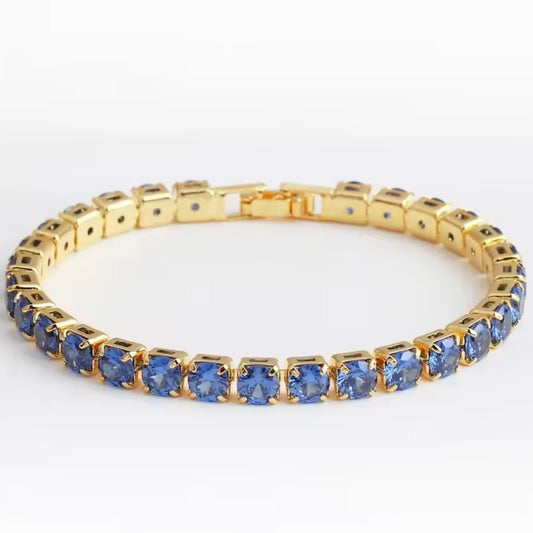 Luxury Blue Tennis Bracelet