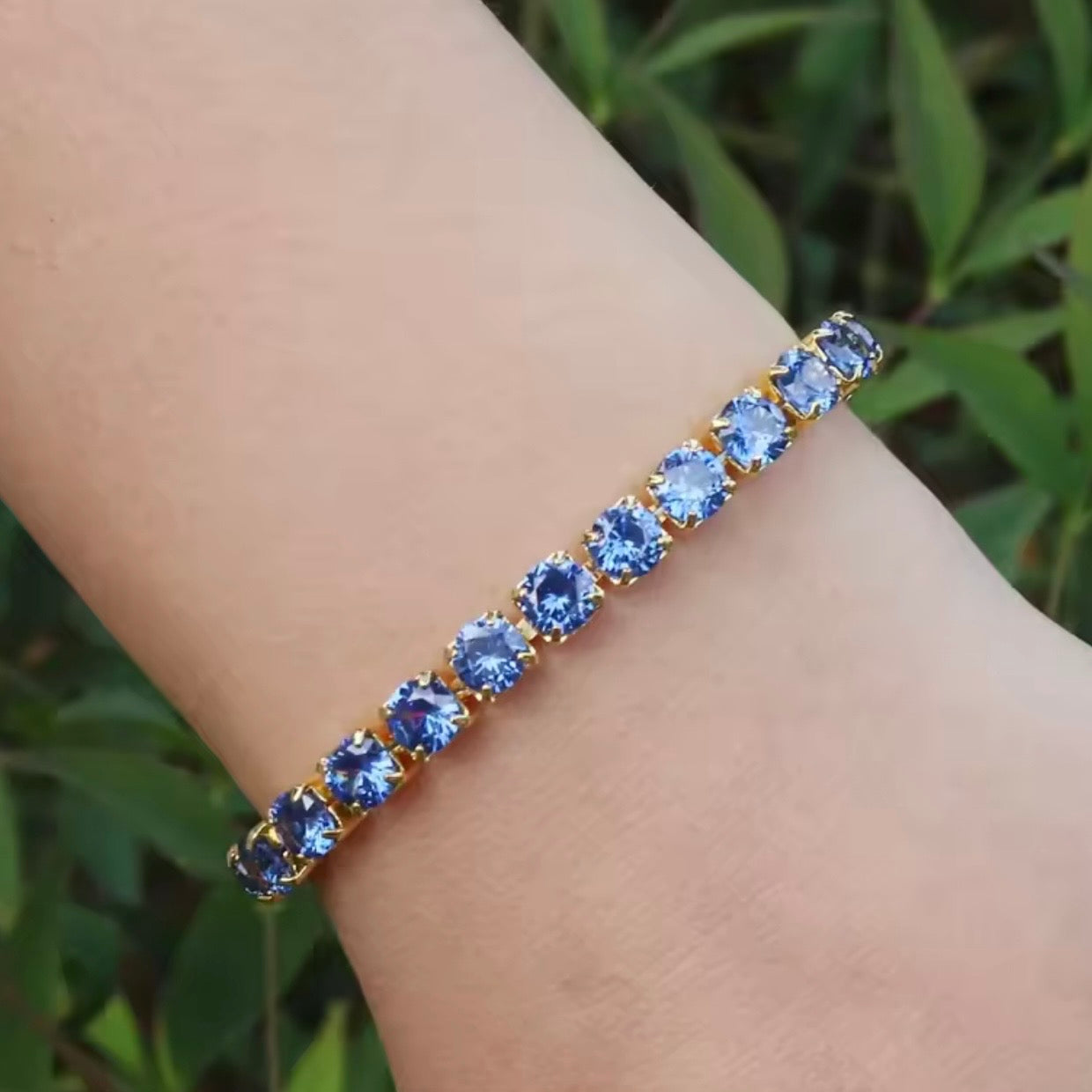 Luxury Blue Tennis Bracelet