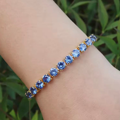 Luxury Blue Tennis Bracelet