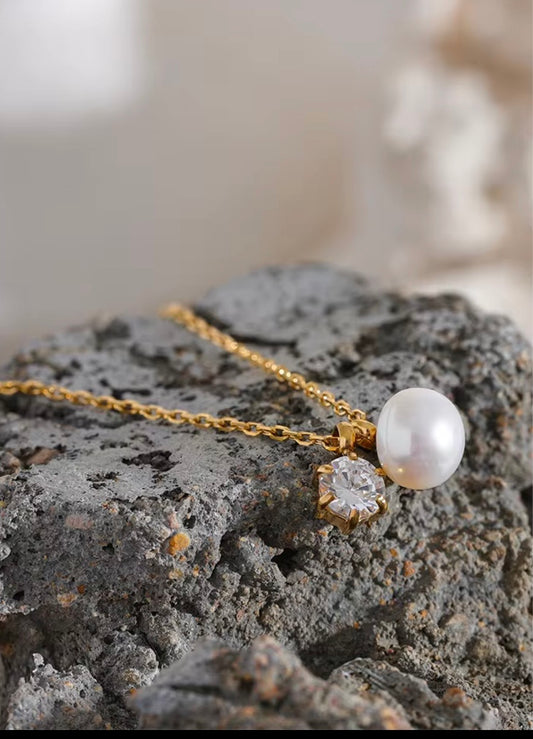 CZ and Luxury Pearl Pendant