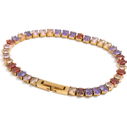 Luxury Waterproof CZ Tennis Bracelet