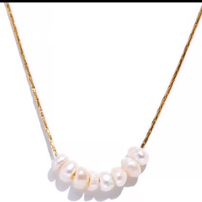 Chic Natural Pearl Beads Necklace
