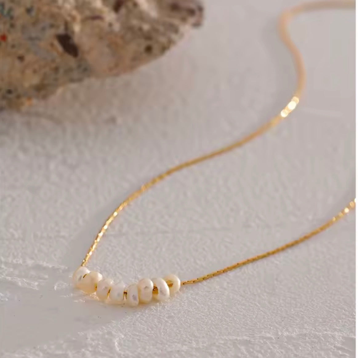Chic Natural Pearl Beads Necklace