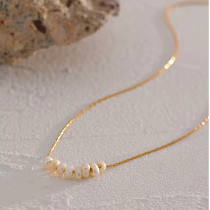 Chic Natural Pearl Beads Necklace