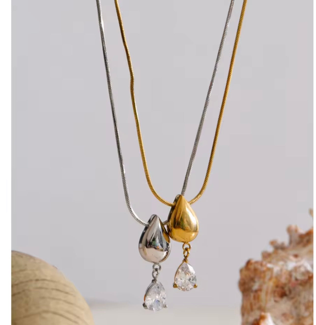 Water Drop Zirconia Pendant