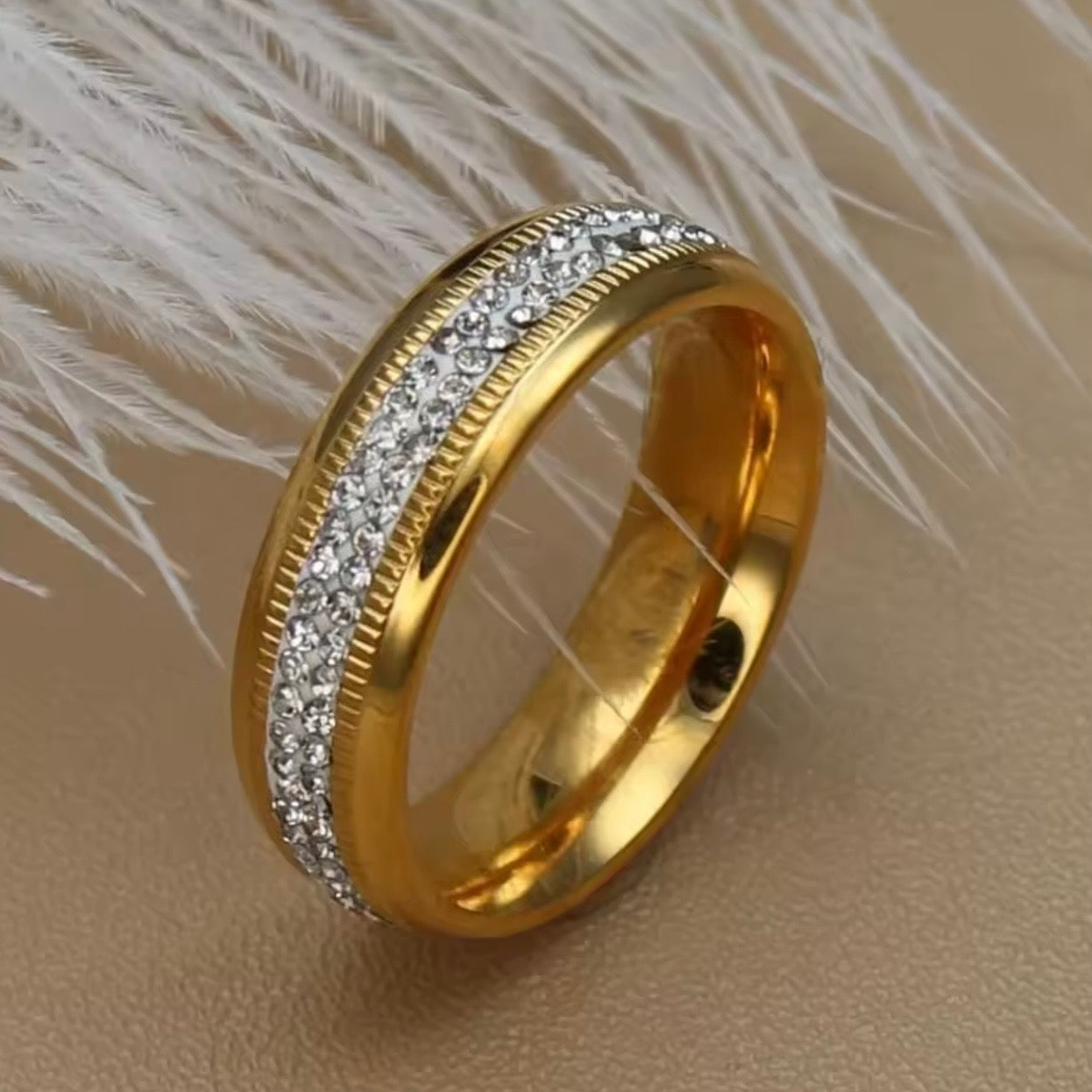 Golden Luxe Eternity Ring