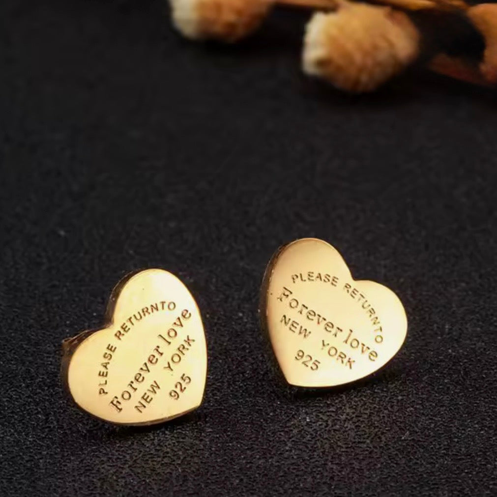 Exquisite Forever Heart Earrings