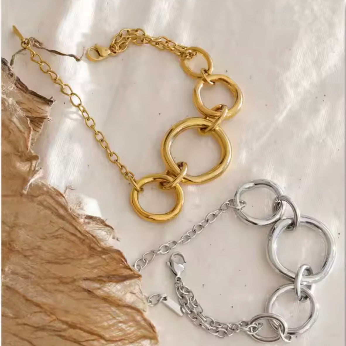 Bold Round Link Chain Bracelet