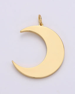 Gold Moon Charm