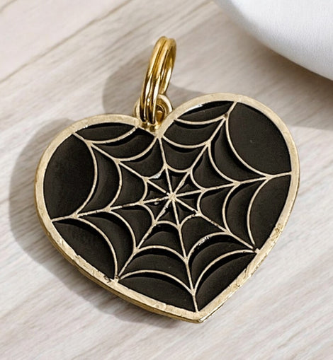 Web Heart Charm