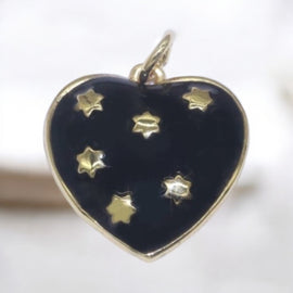 Enamel Heart Star Charm