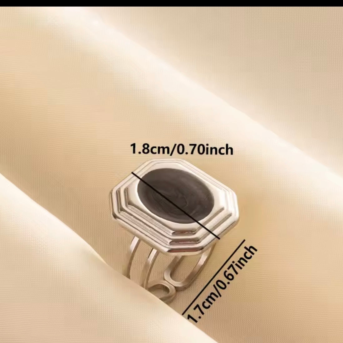 Midnight Onyx Statement Ring