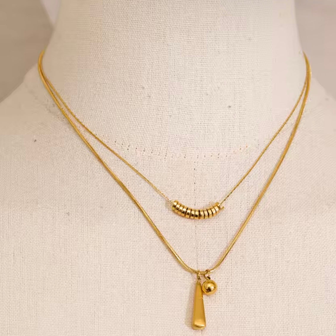 Modern Balance Layered Necklace