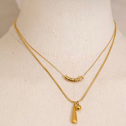 Modern Balance Layered Necklace