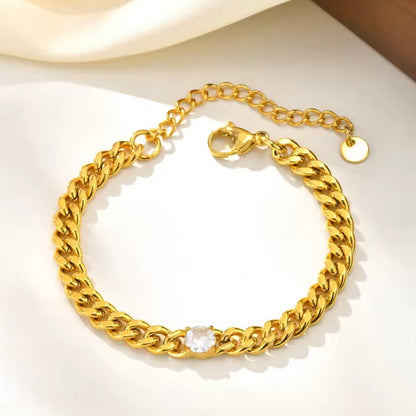 Luminous Link CZ Bracelet