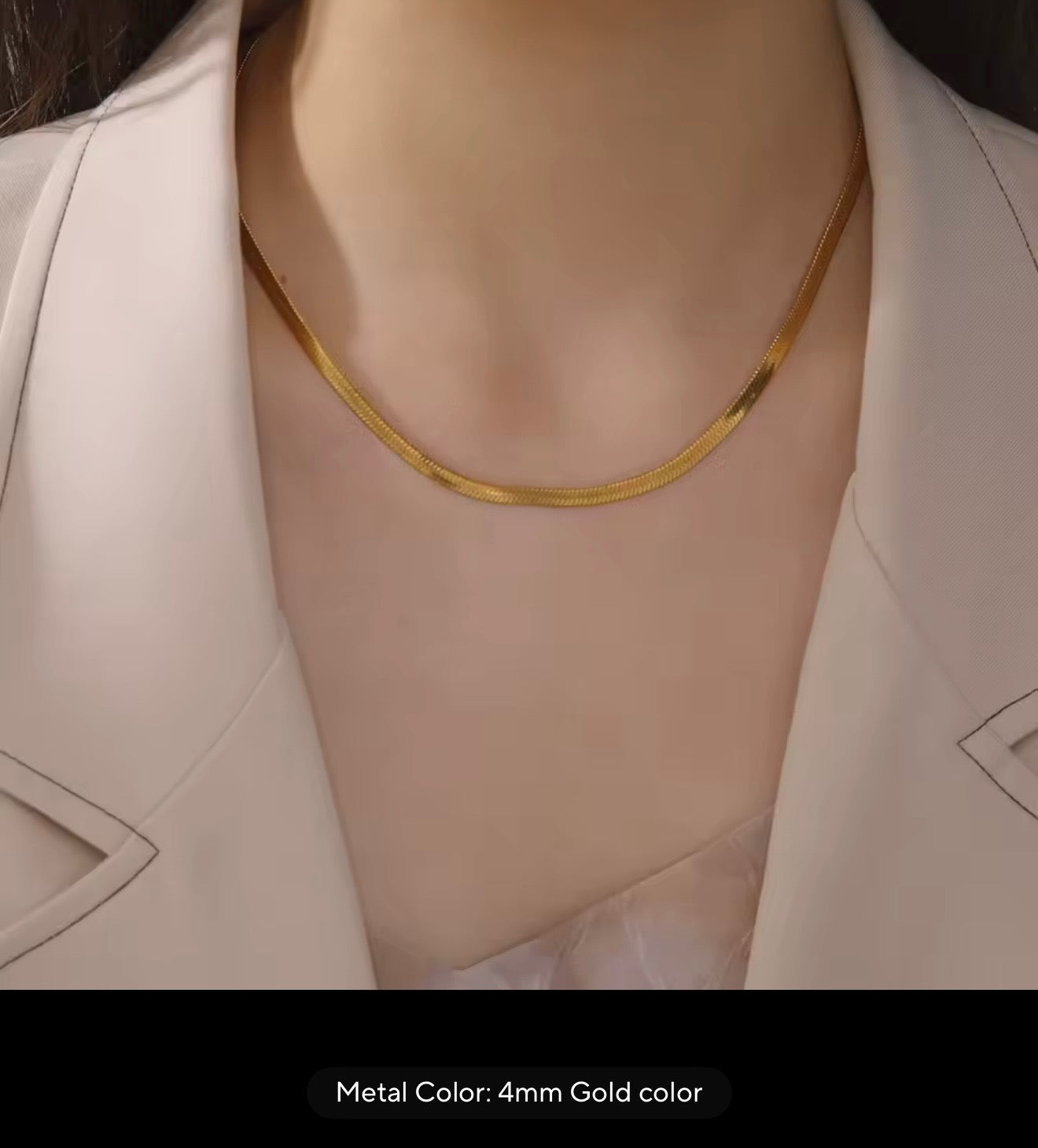 Golden Snake Chain Necklace