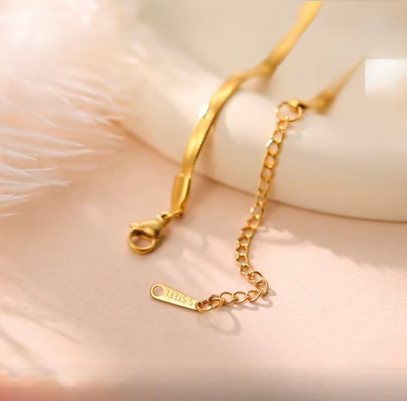 Golden Snake Chain Necklace