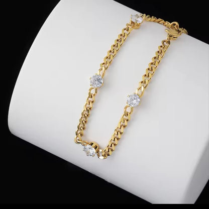 Crystal Luxe Link Bracelet