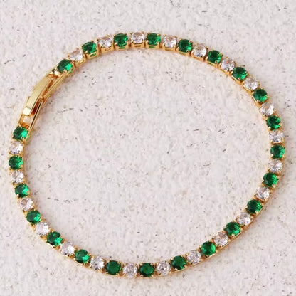Iced Cubic Zirconia Tennis Bracelet