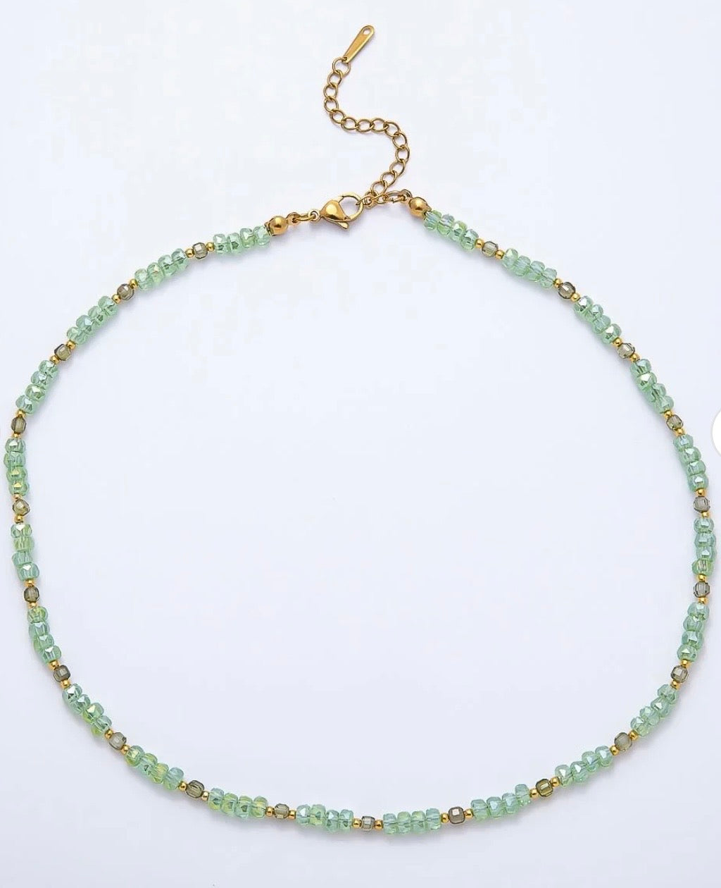Gemstone Glow Beaded Necklaes