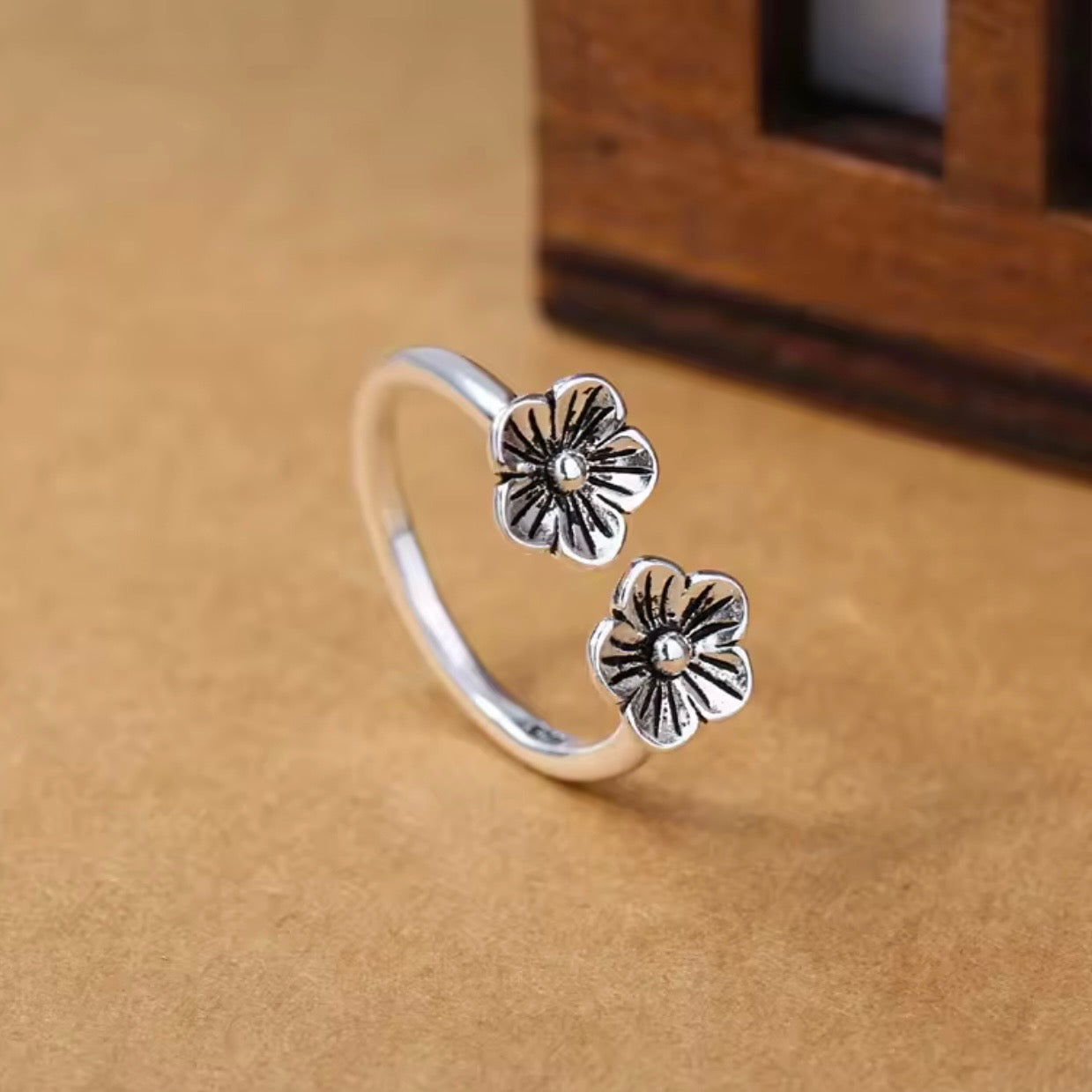 Vintage Plum Blossom Ring