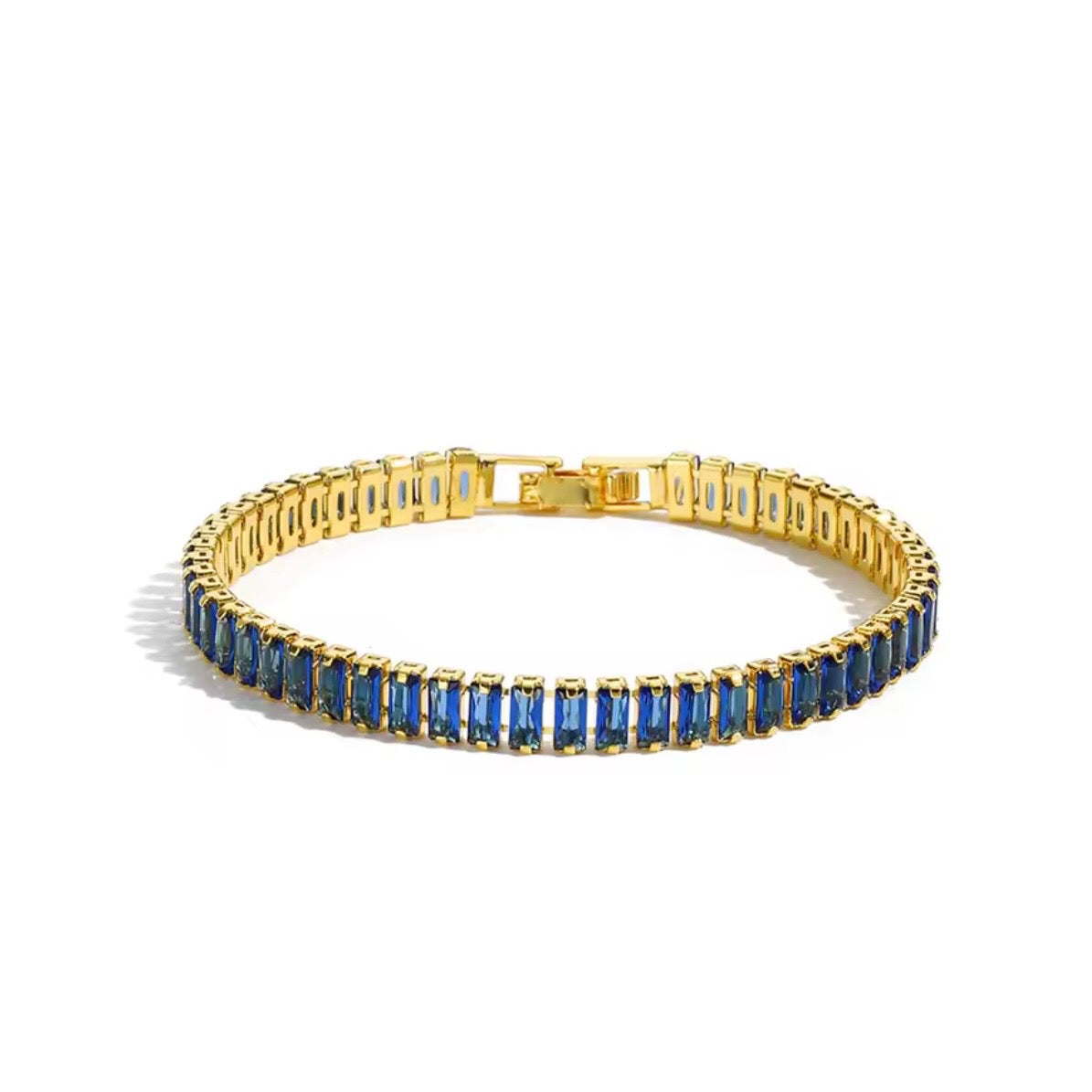 Blue Turquoise Tennis Bracelet
