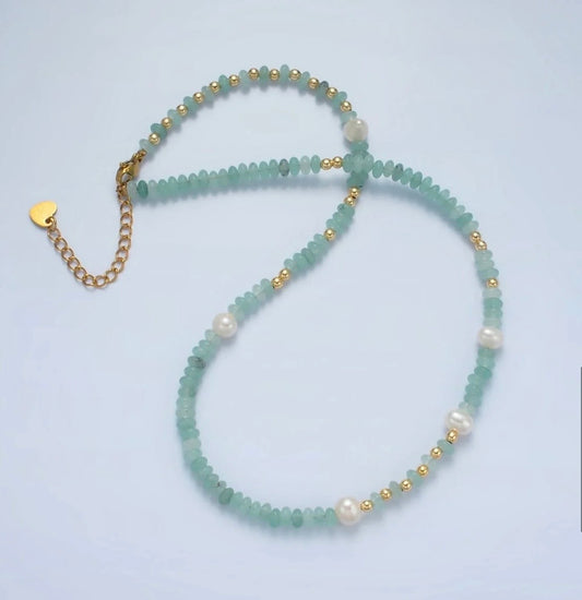 Handmade Amazonite Beaded Necklace