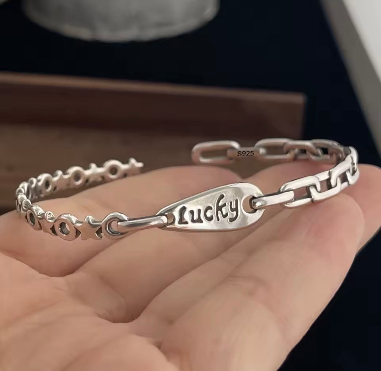 Lucky Star Sterling Silver Bracelet