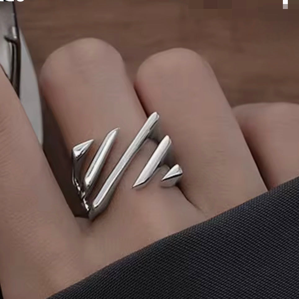 Silver Edge Ring