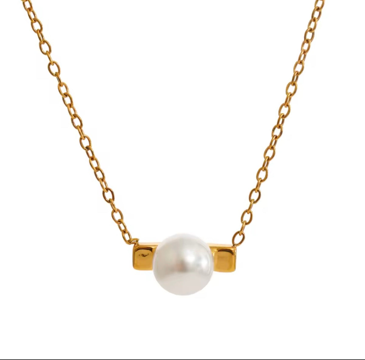 Pearl Bar Necklace